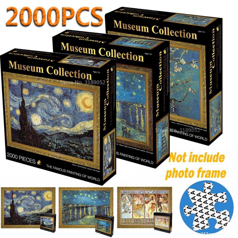 Puzzle 2000 pezzi famoso dipinto del mondo Puzzle per adulti 2000 bambini fai da te puzzle creatività immagini giocattoli educativi