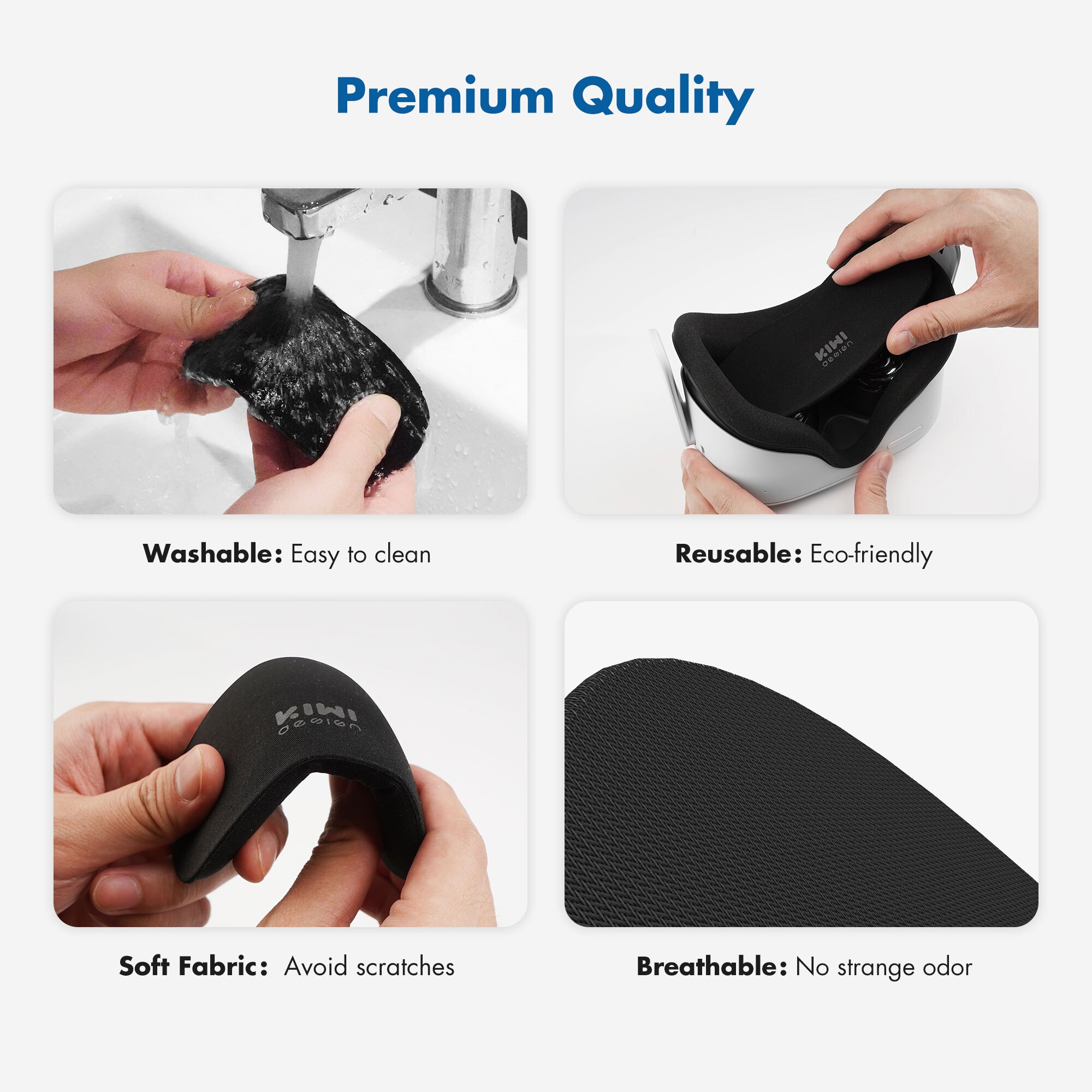 Kiwi Lens Protector Voor Oculus Quest 2 Stofdicht Vr Lens Cover Anti-Kras Lens Bescherm Cover Wasbare lens Cover