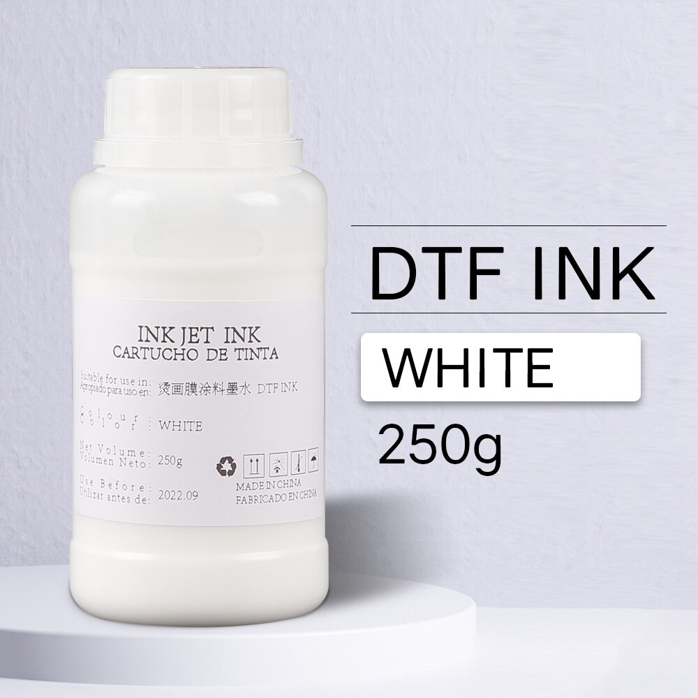 DTF tinte für alle drucker Epson L1800 L805 L800 R1390 R2000 P400 XP1500 XP600 TX800 4880 7880 R2880 DTF wärme transfer tinte: 250ml White DTF