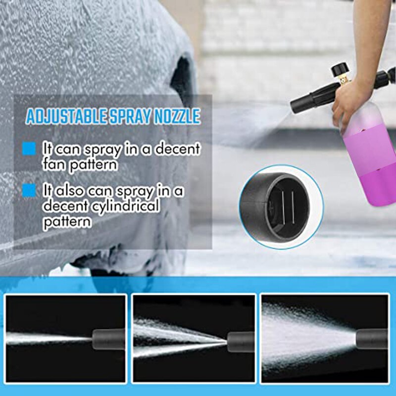 Lanza de espuma para nieve de para modelos Karcher HDS Pro, modelo Karcher HD con adaptador de rosca hembra M22 con