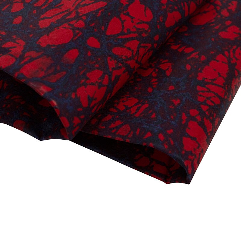 Red And Black Pattern Print Pure Cotton African Ankara Veritable Guaranteed Real Wax Fabric 6 Yards\ lot