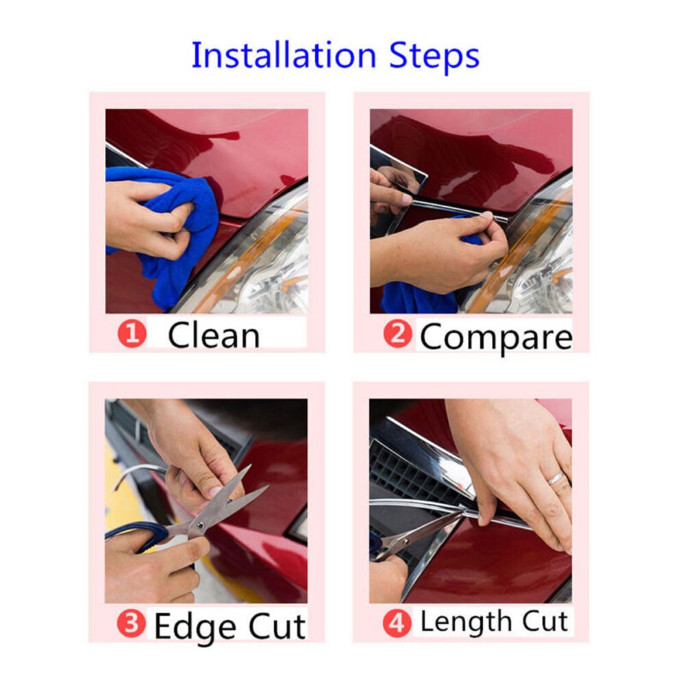 12mm*15m Chrome Car Auto Moulding Strip Trim Bumper Protector Bright Silver durable and practical