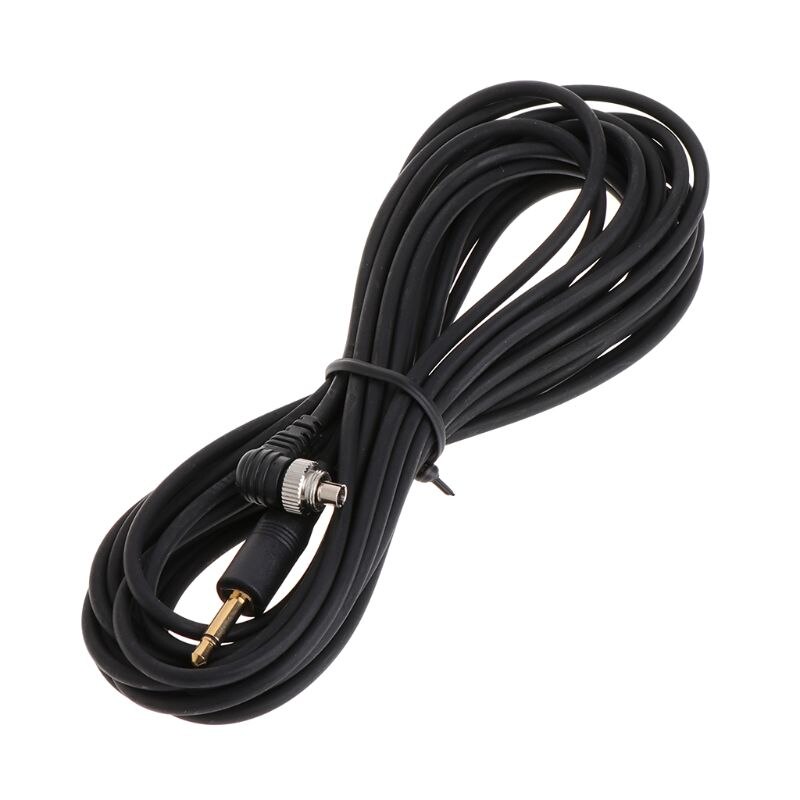 3.5Mm Plug Naar Male Flash Pc Sync Cord Kabel Licht Trigger Voor Studio Fotografie B95D