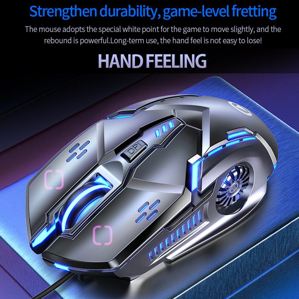 G5 Wired Gaming Mouse 6 Programmable Button 3500 DPI USB Computer Laptop RGB Light Mechanical Gamer Mice