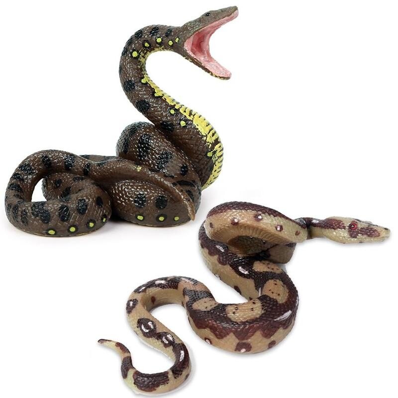 Serpent modèle réaliste enfants jouet réaliste géant jardin Reptile Simulation Simulation serpent modèle Reptile délicat Pran E4Y3