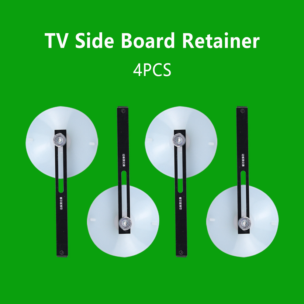 Soporte de Clip para pantalla de TV LCD LED con Panel de ventosa, placa de protección, fijador, retenedor, ajuste manual: Blanco