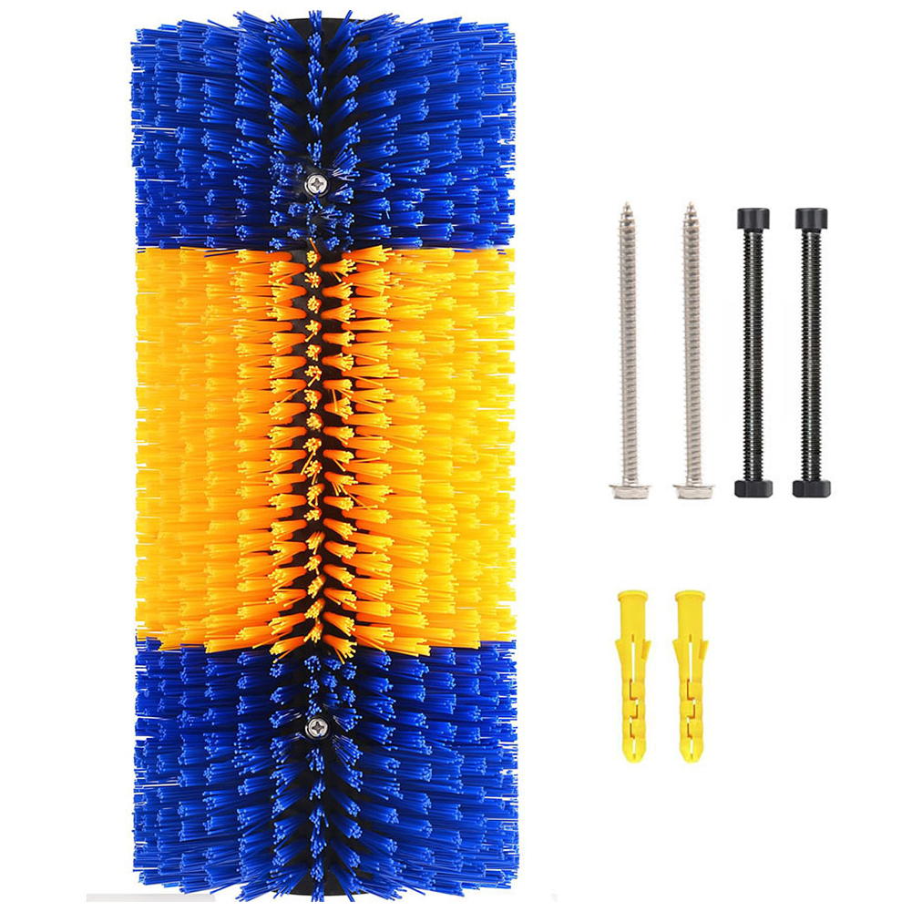 Cattle scratching brush, cattle scratching brush, livestock grooming, horse relief brush, farm animal massage cleaning tool: Yellow