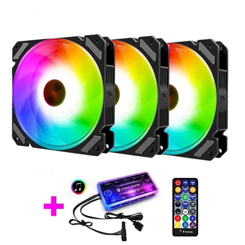 5V Rgb Fan 12Cm Voor Computer Case/Normale Of Music Control