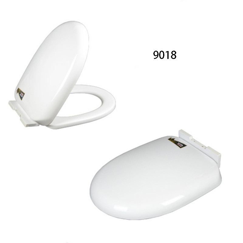 Toilet Lid quare Round Universal Slow Soft Close Oval Bathroom Thicken Toilet Seat WC Replacement Supplie Toilet Seat Lid Cover: 9018