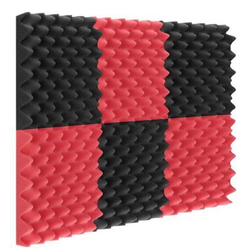 Akoestische Foam Board Eierdoos Schuim Geluidsisolatie Pad Studio Schuim Geluidsabsorptie Absorptie Panel Tegel Wedge Polyurethaanschuim: Default Title