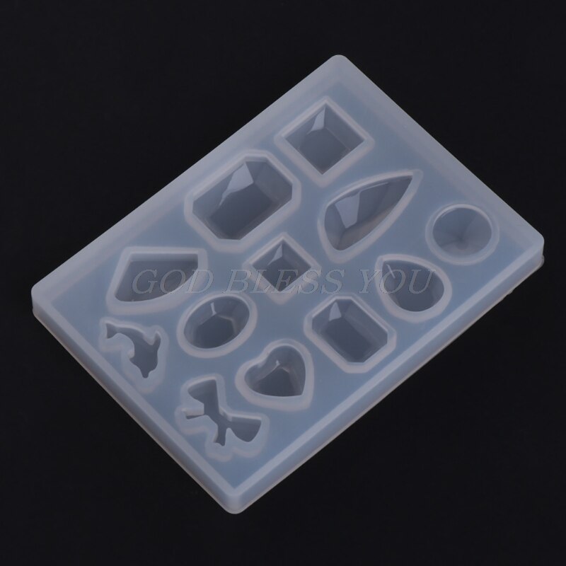 Silicone Mold Diamond Shell Epoxy Resin DIY Jewelry Making Crafts Cake Pendant: 2