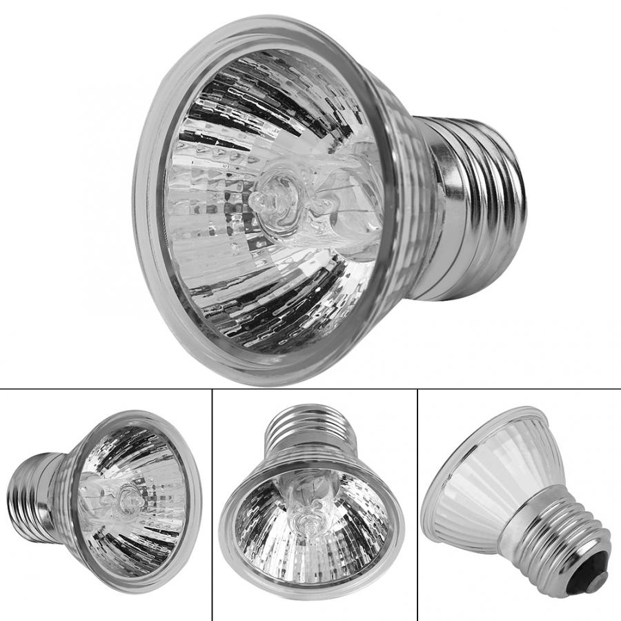 25/50/75W Reptile Heating Light Adjustable Turtle Basking UV Light Bulb Amphibians Lizards Temperature Controller
