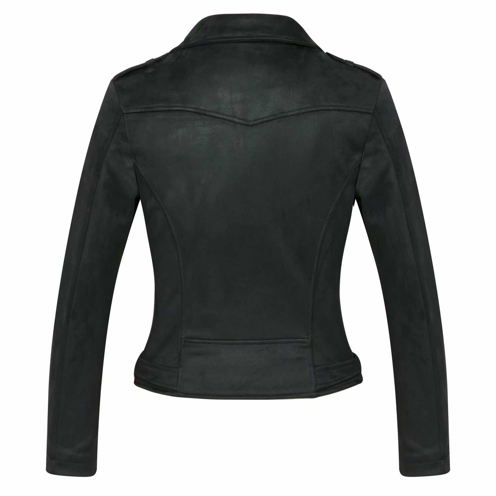 Arrial kvinder efterår vinter ruskind imiteret læder jakker dame mat motorcykel frakke biker grå pink rød outwear