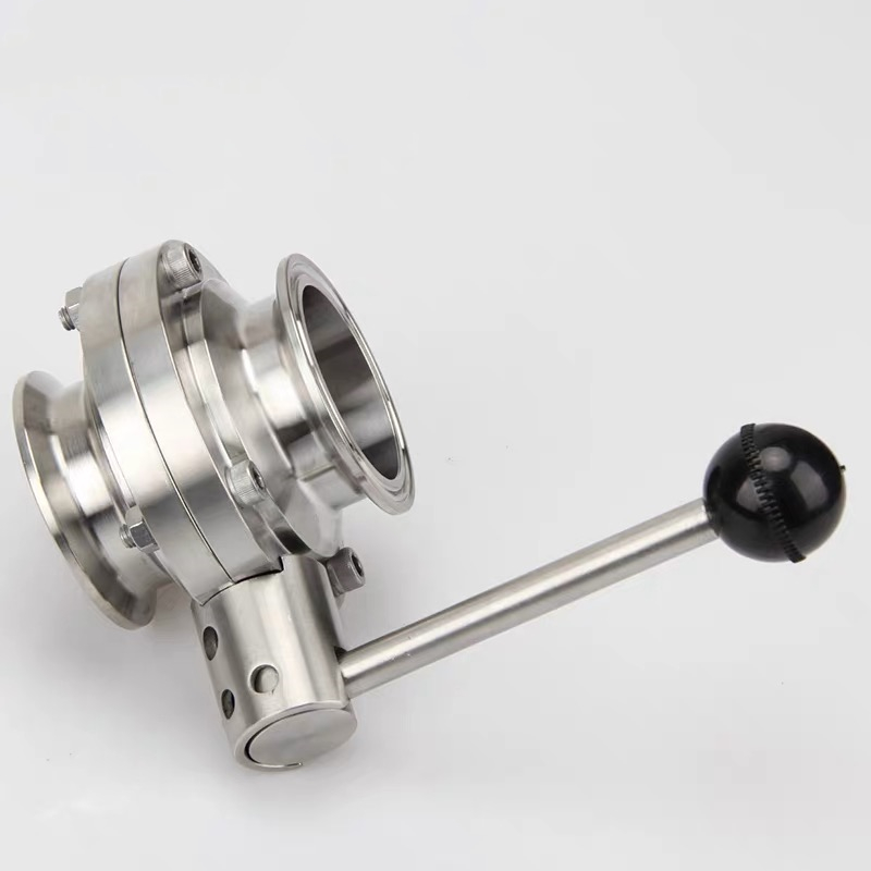 3" 76 mm SS304 Stainless Steel Sanitary 3" Tri Clamp Butterfly Valve Homebrew Beer Dairy Product