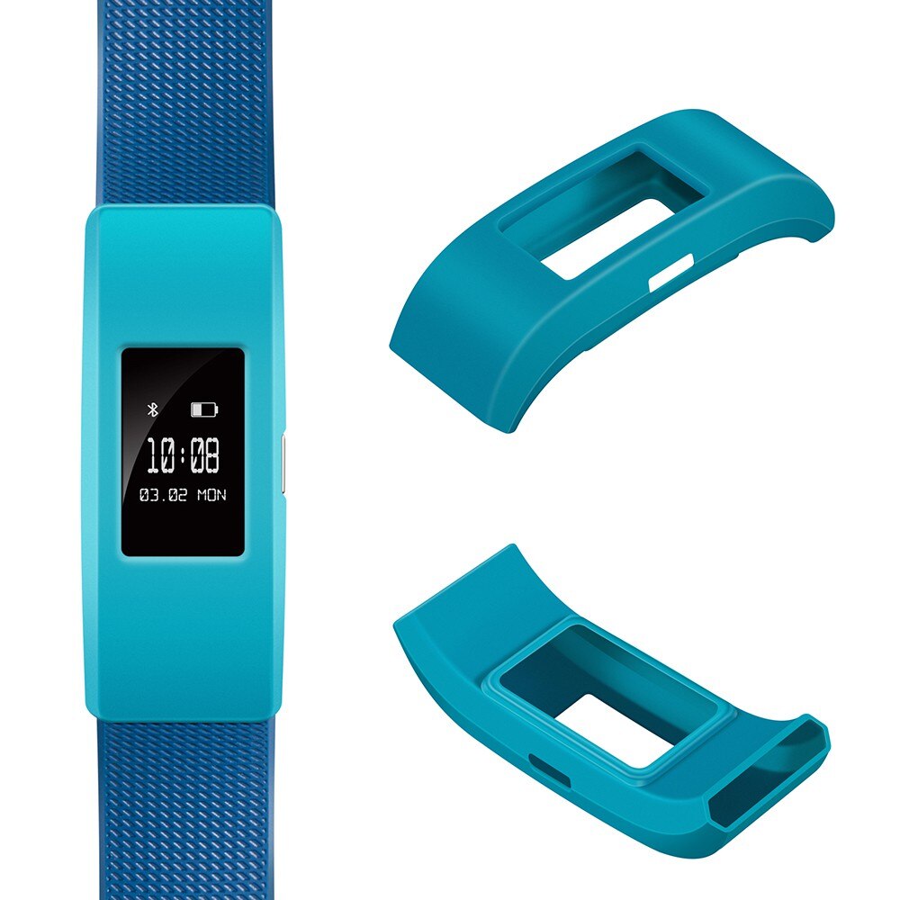 Eieuuk myk silikonhylse fitness band deksel beskyttelsesdeksel tilbehør for fitbit charge 2 smartwatch: Himmelblå