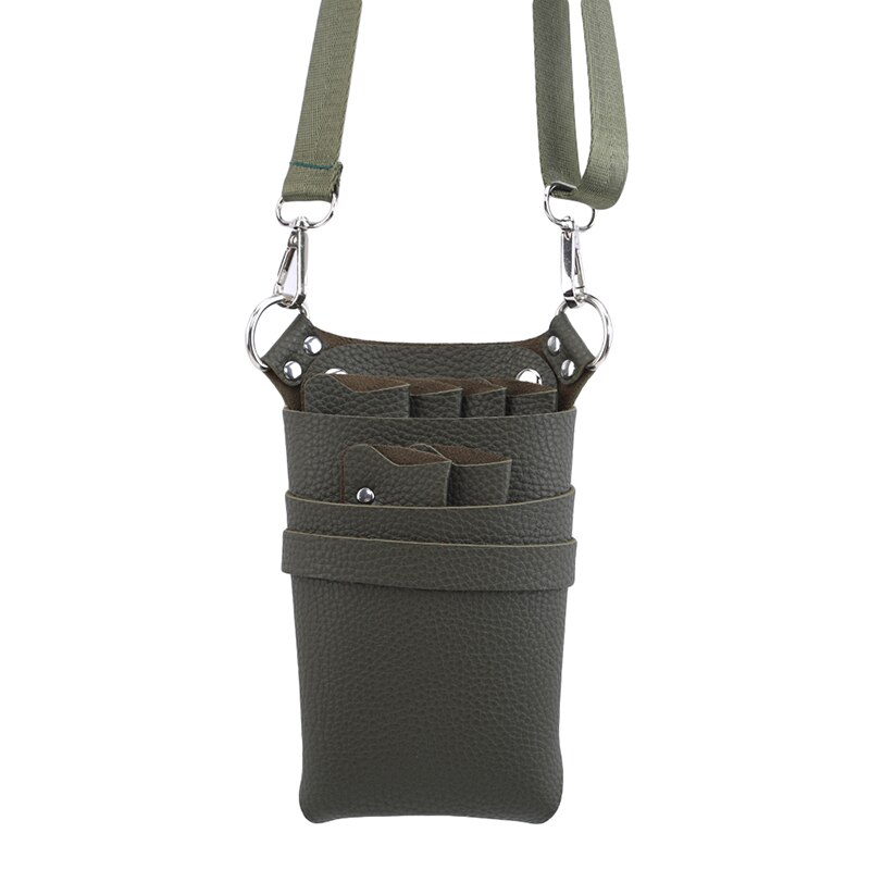 Pu Lederen Tas Case Met Verstelbare Riem Riem Voor Opslaan Kappers Gereedschap Schaar Clips Holster Combs Hoge Capa