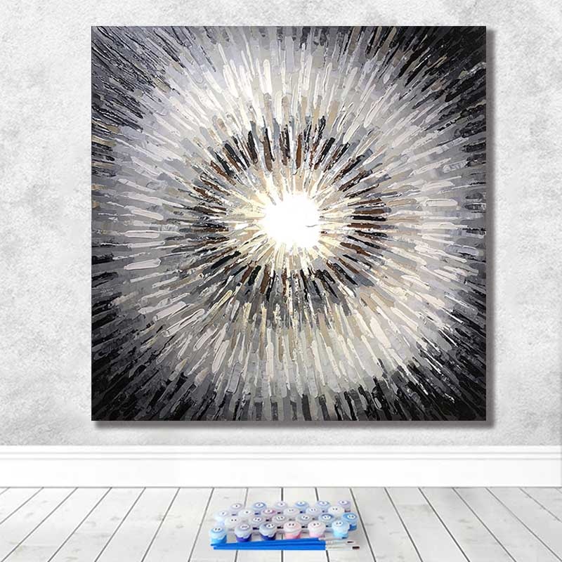 Diy paint by numbers picture drawing by numbers with kits Dandelion Decorative hanging painting