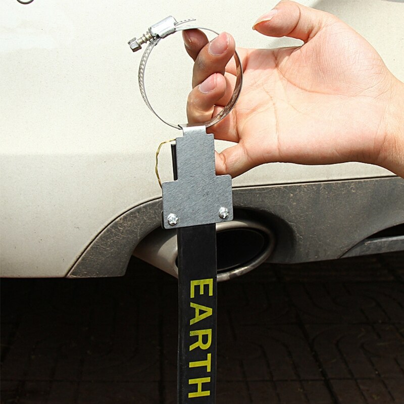 Bande de mise à la terre antistatique pour voiture, fil de cuivre, ceinture, élimine l'électricité statique, empêche l'allumage automatique, accessoires de conduite sûrs
