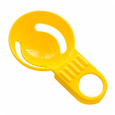 Herramienta para pelar dumplings, proteína de huevo yema de huevo, filtro líquido de cocina, filtro para huevo, separador: YELLOW