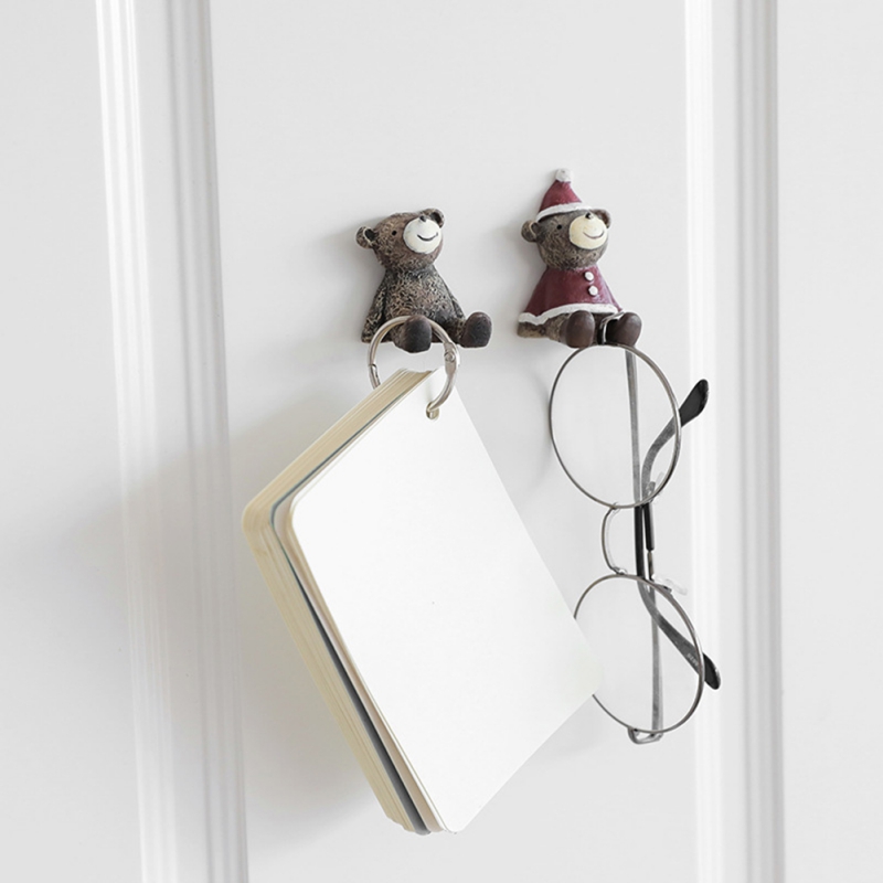 Cartoon Keuken Haak Plug Beugel Organizer Kleerhanger Socket Netsnoer Opslag Rack Plank Houder Wandmontage Kleverige Haak