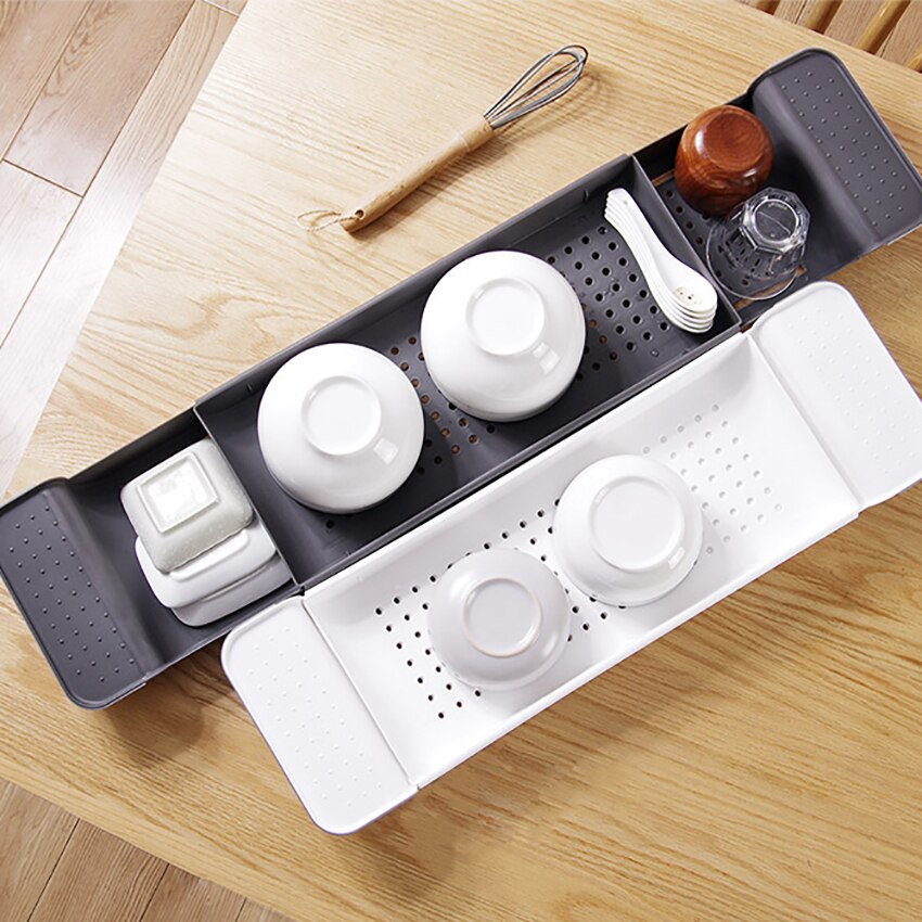 Einstellbare Badewanne Fach Dusche Wein Glas Buch Halfter Küche Gestell Werkzeug Mehrzweck Kunststoff Ablauf Korb Schlecht Schlecht Gestelle