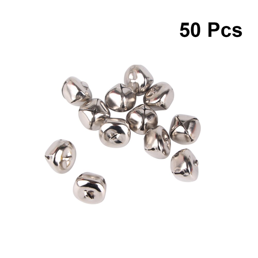 50 Stuks 25Mm Kerst Jingle Bell Zilveren Kruis Met... Vicedeal