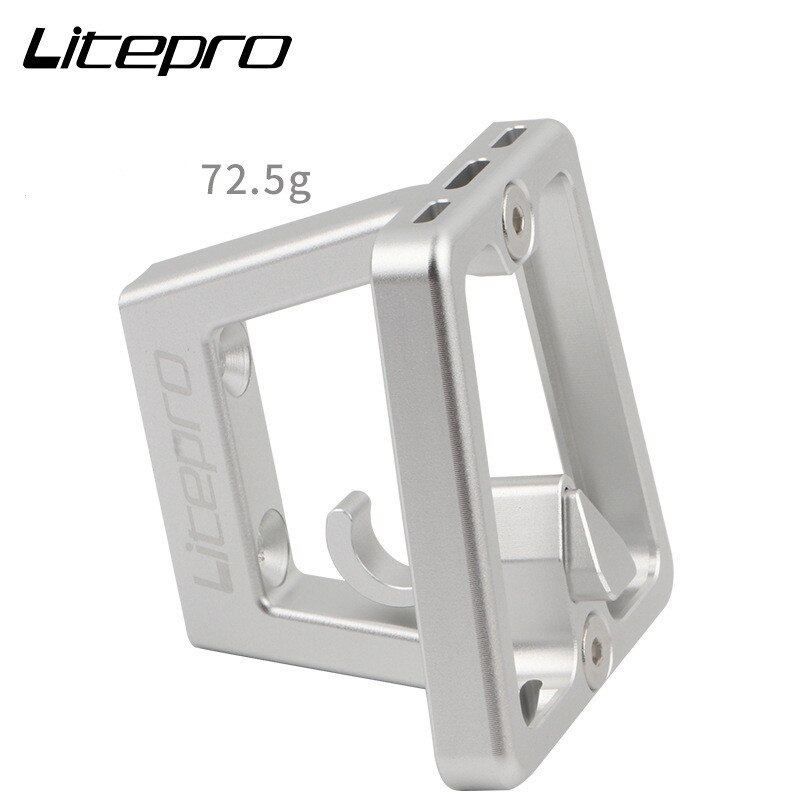 Aluminum alloy front carrier rack package mounting bracket for brompton bike lightweight carrier anodized: silver