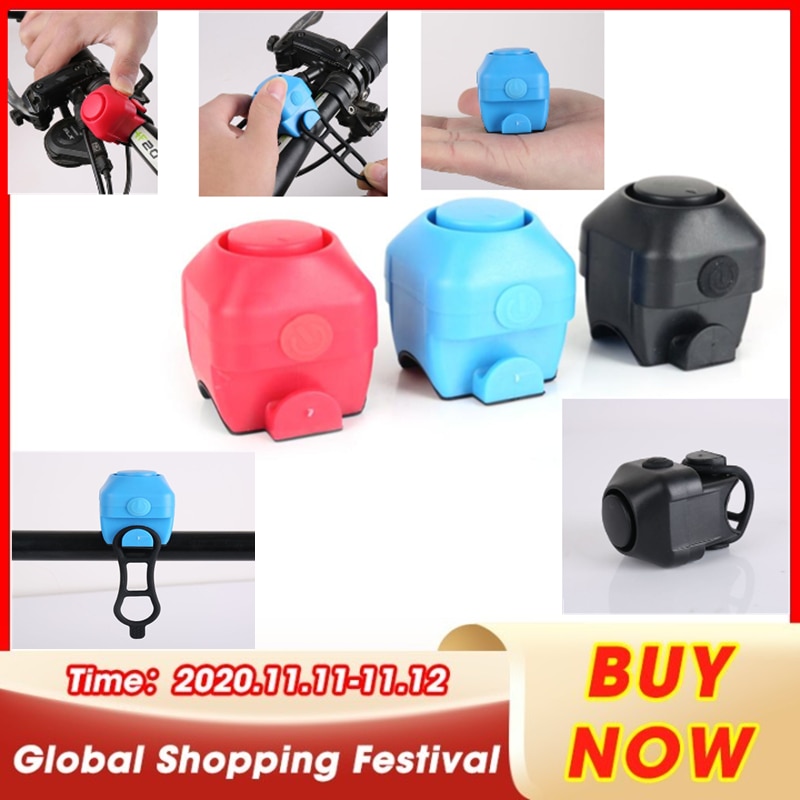Practical DIY Electronic Loud Bike Horn Handlebar Alarm Bicycle Accessories Bike Bell Cycling Supplies Electronic Horn