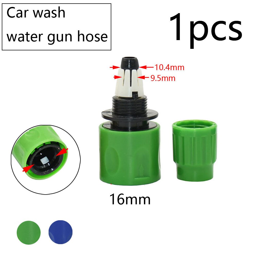 Garden Quick Coupling Adapter with 1/4 (ID 4mm) or 3/8 inch (8mm) Barbed Connector for Irrigation Garden Watering Greenhouse: black