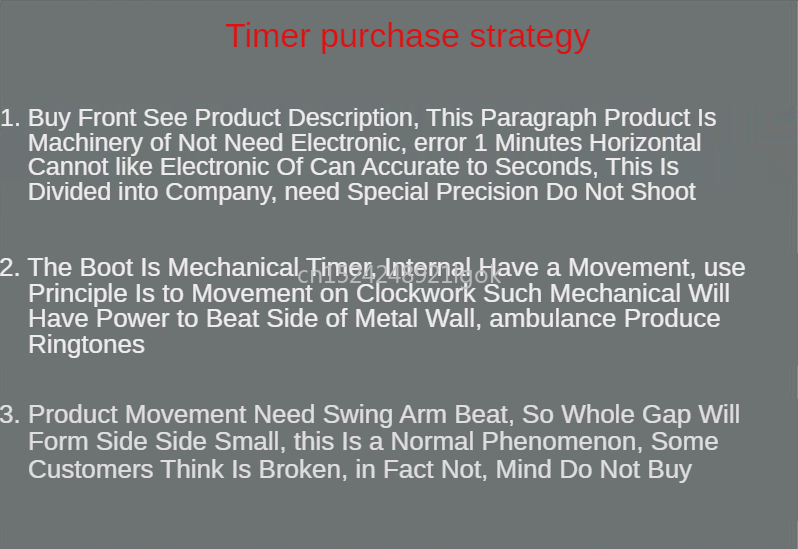 Timer Mechanical Stainless Steel Kitchen Reminder Student Do Problem Time Management Office Countdown Timer