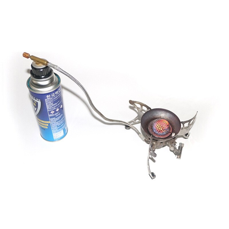 Outdoor Camping Hiking Stove Burner Adaptor Split Type Furnace Converter Connector Auto-off Gas Cartridge Tank cylinder Adapter
