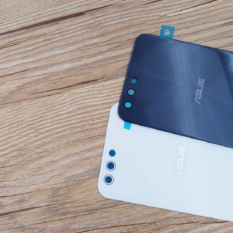 Neue Zurück Glas Batterie Abdeckung Hinten Tür Gehäbenutzen fallen Reparatur Ersatz Teile Für ASUS Zenfone 4 ZE554KL &Ampere; Klebstoff Aufkleber + Logo