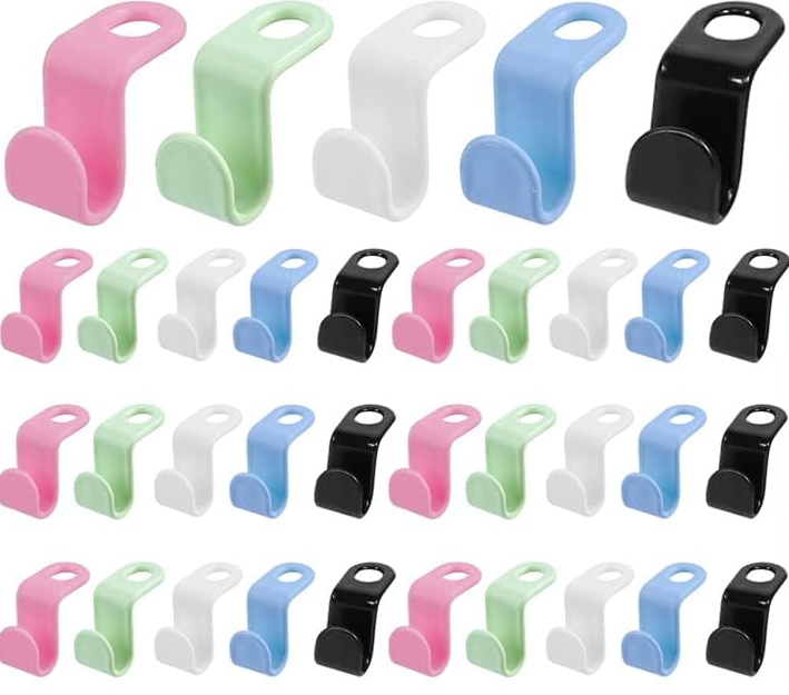 10/5Pcs Clothes Hanger Extenders Hooks Heavy Duty Cascading Connection Hooks Space Saving Clothes Organizer Closet Plastic Clips: XL / SKY BLUE