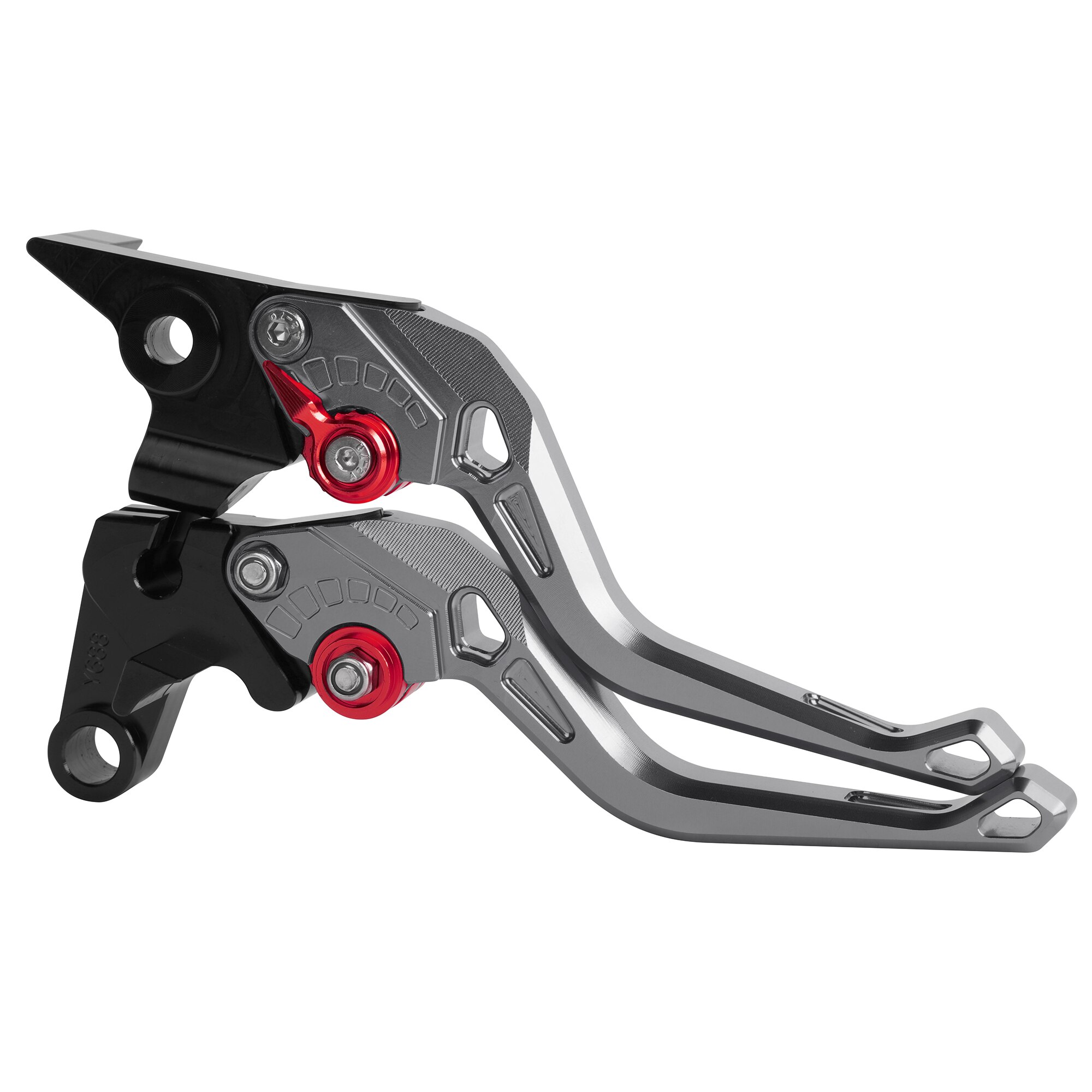 For Yamaha FZ6 FAZER S2 FZ6R MT-07 FZ-07 FZ8 XSR 700 900 ABS MT07 FZ07 MT 07 Motorcycle Adjustable Brake Clutch Short Levers: Titanium Red