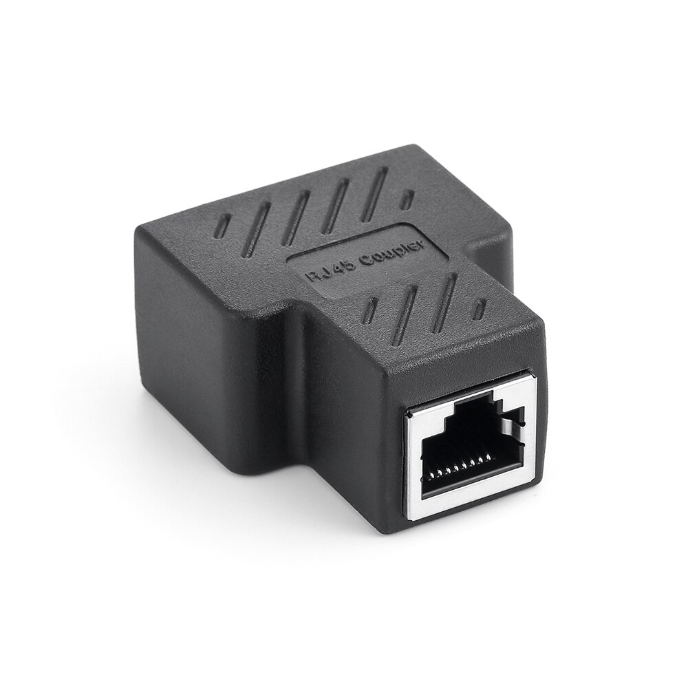 1 To 2 Ways Ethernet Cable Adapter Lan Cable Extender Splitter for Internet Cable Connection 1 Input 2 Output