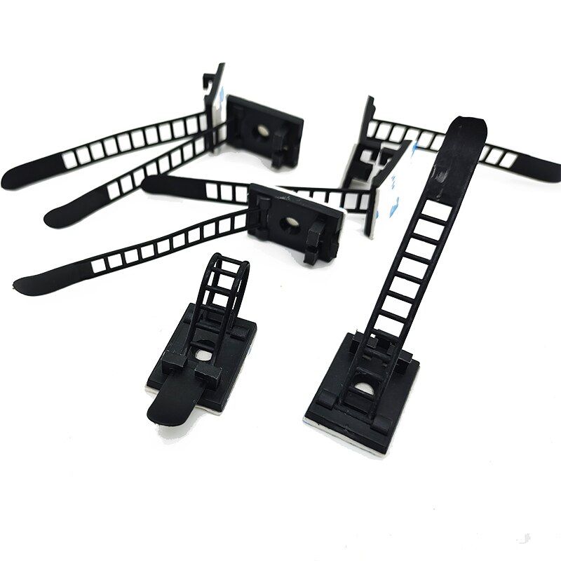 100pcs Adjustable Plastic Cable Tie Mount Holders CL-2 Wire Clamp Fix Clip Cable Manager Organizer CL-3 for Home Office