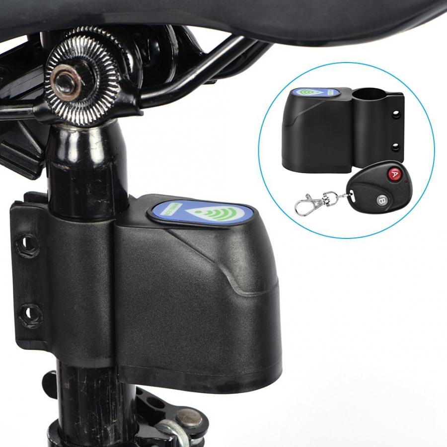 Wireless Anti-theft Bike Lock Cycling Security Lock WITH Remote Control Vibration Bicycle Alarm