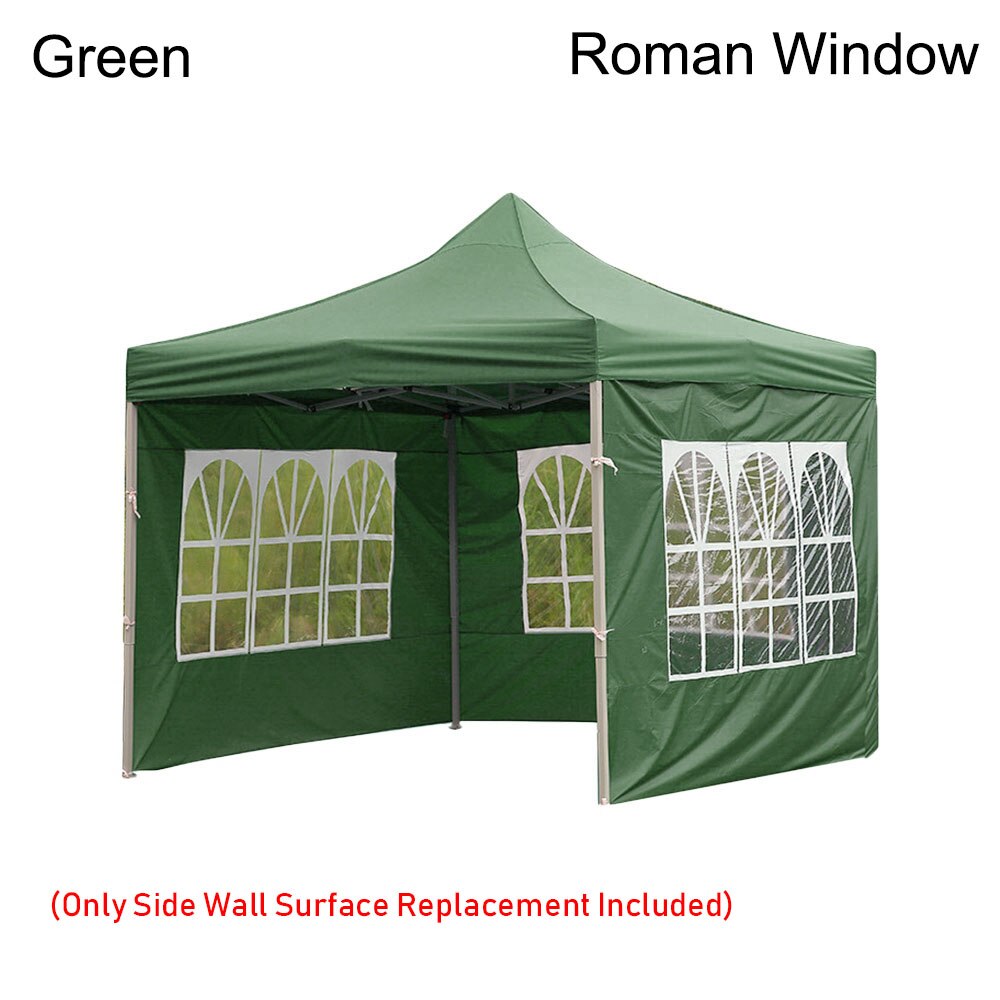 Bærbar udendørs teltoverflade udskiftning klud regntæt baldakin fest vandtæt lysthus baldakin topdækning have skygge ly: Grøn -3