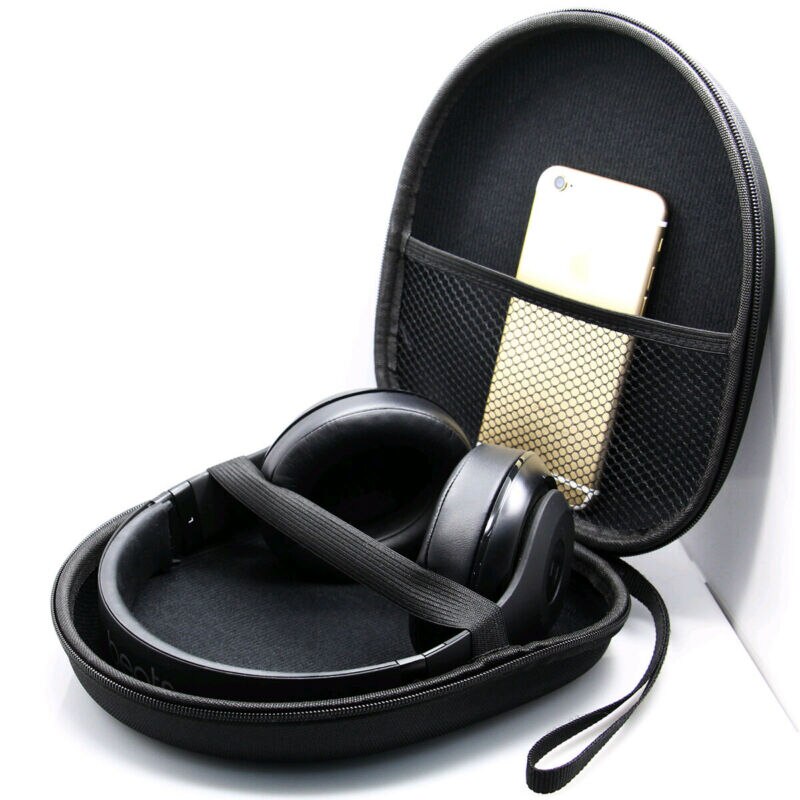 Headset Carry Pouch Hoofdtelefoon Oortelefoon Opbergtas Draagbare Case Rits Harde Doos Grote Capaciteit 2 Kleuren