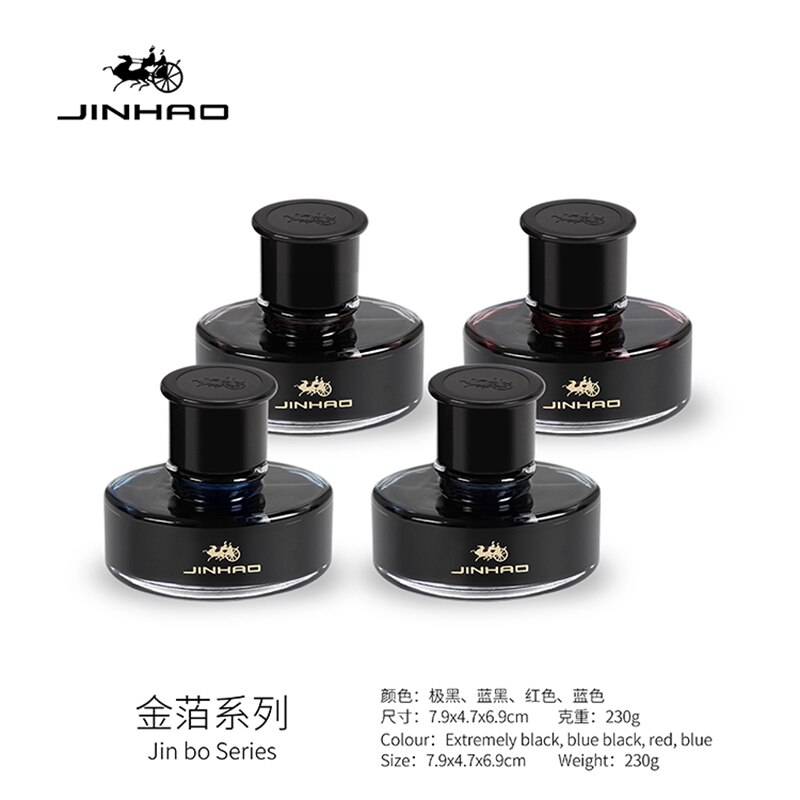 jinhao Bottle Pure Colorful 50ml Fountain Pen Ink for Refilling Inks Stationery School Office Supplies