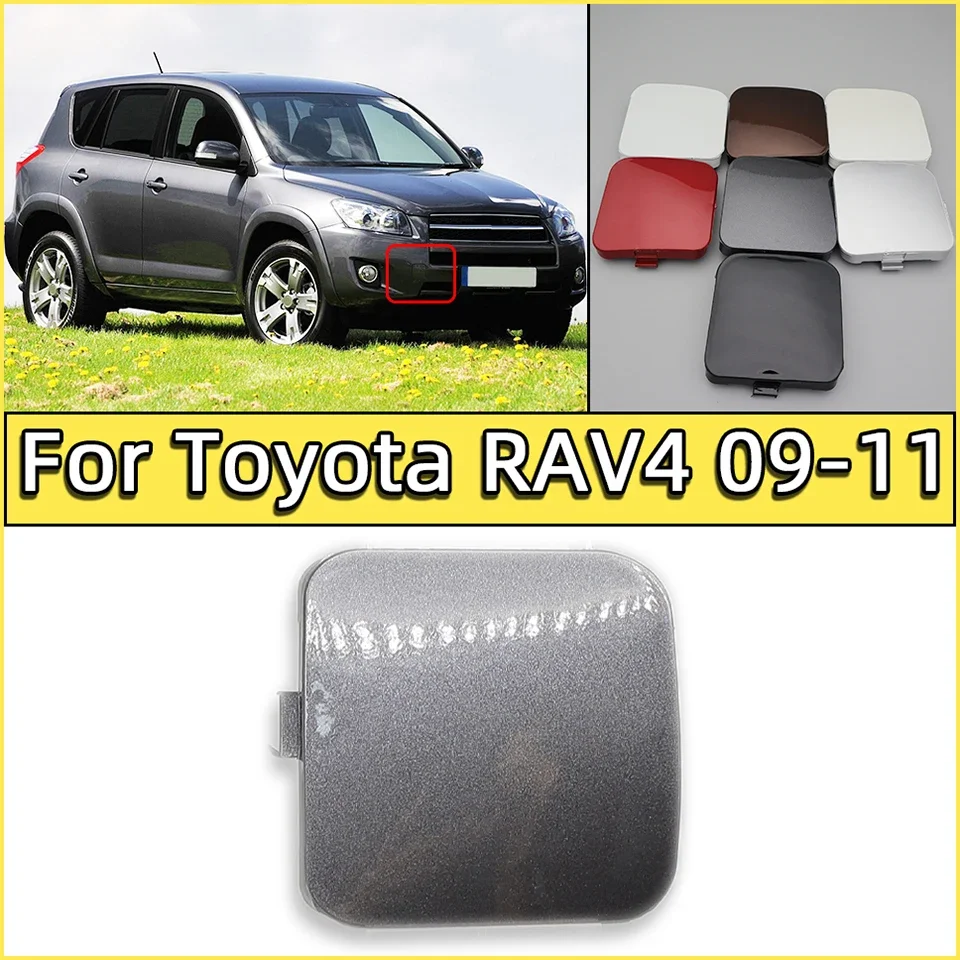 Auto Front Bumper Towing Hook Eye Cover Cap For Toyota Rav4 RAV4 Tow Hook Hauling Trailer Lid Red Silver White