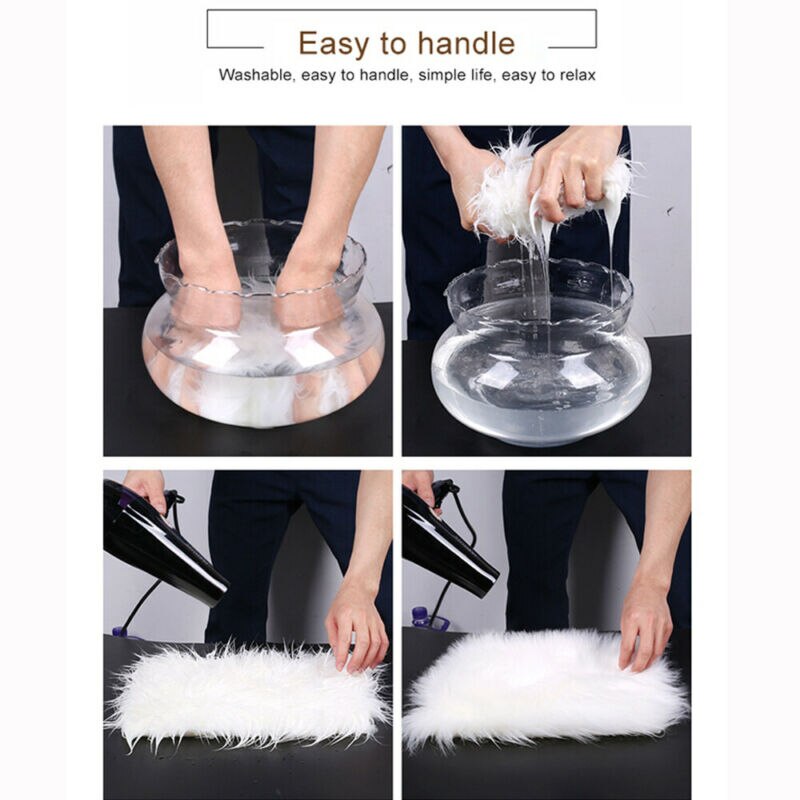 Faux Fur Fluffy Pluche Zachte Sofa Sierkussen Cover Kussen Case Solid Home Decor Woonkamer Slaapkamer