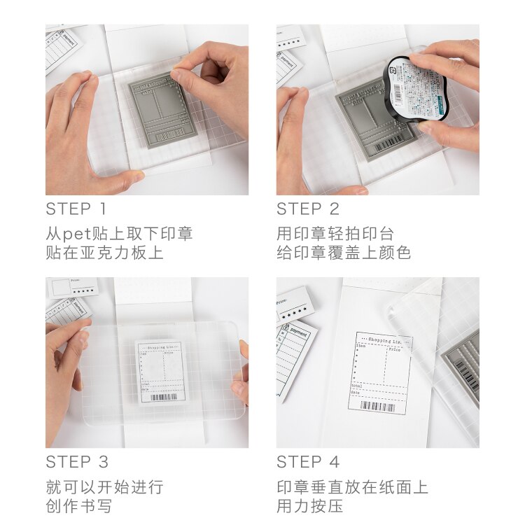 Vintage Time Planner Rubber stamp Daily/Memo/Record/List Decoration stamp for scrapbooking stationery Craft standard stamp