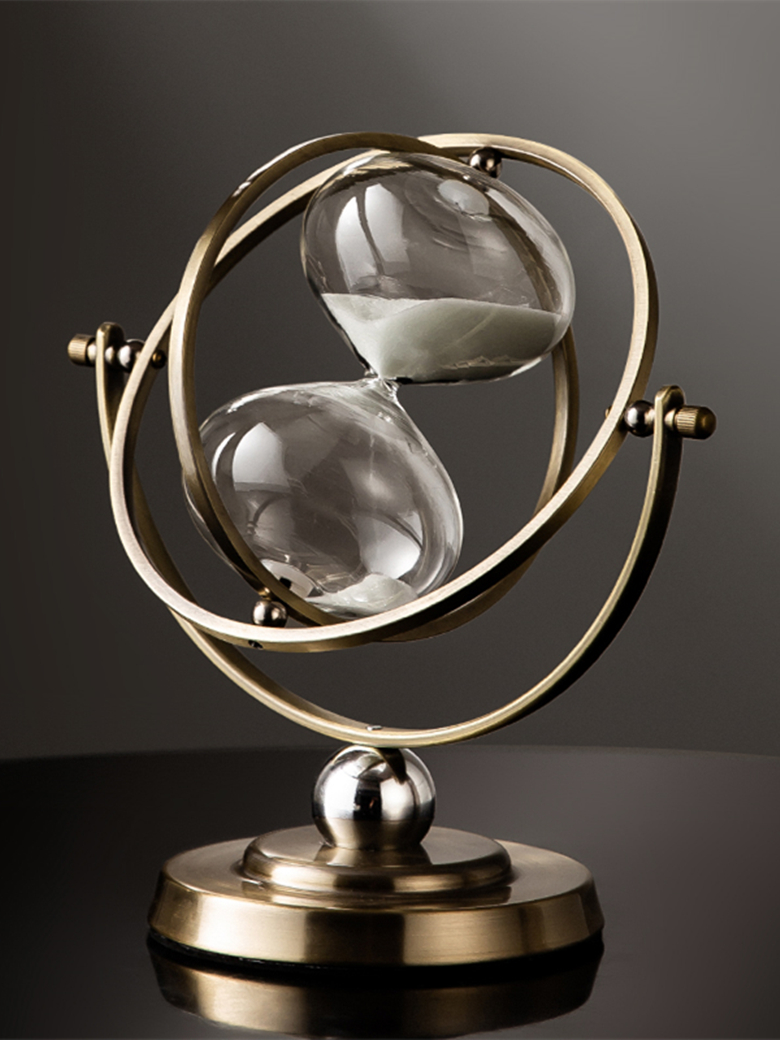 Globe Sand Timer Clock 1 Hour Retro Sandglass 30 Minutes Time Hourglass Timer Living Room Office Home Decoration