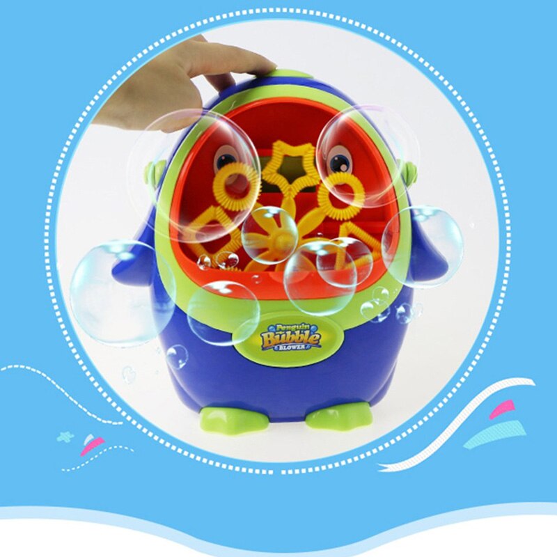 Tragbare Pinguin Form Automatische Blase Maschine Blase Blasen Seife Blasen Für Party Im Freien Blasen Maker Spielzeug Kinder