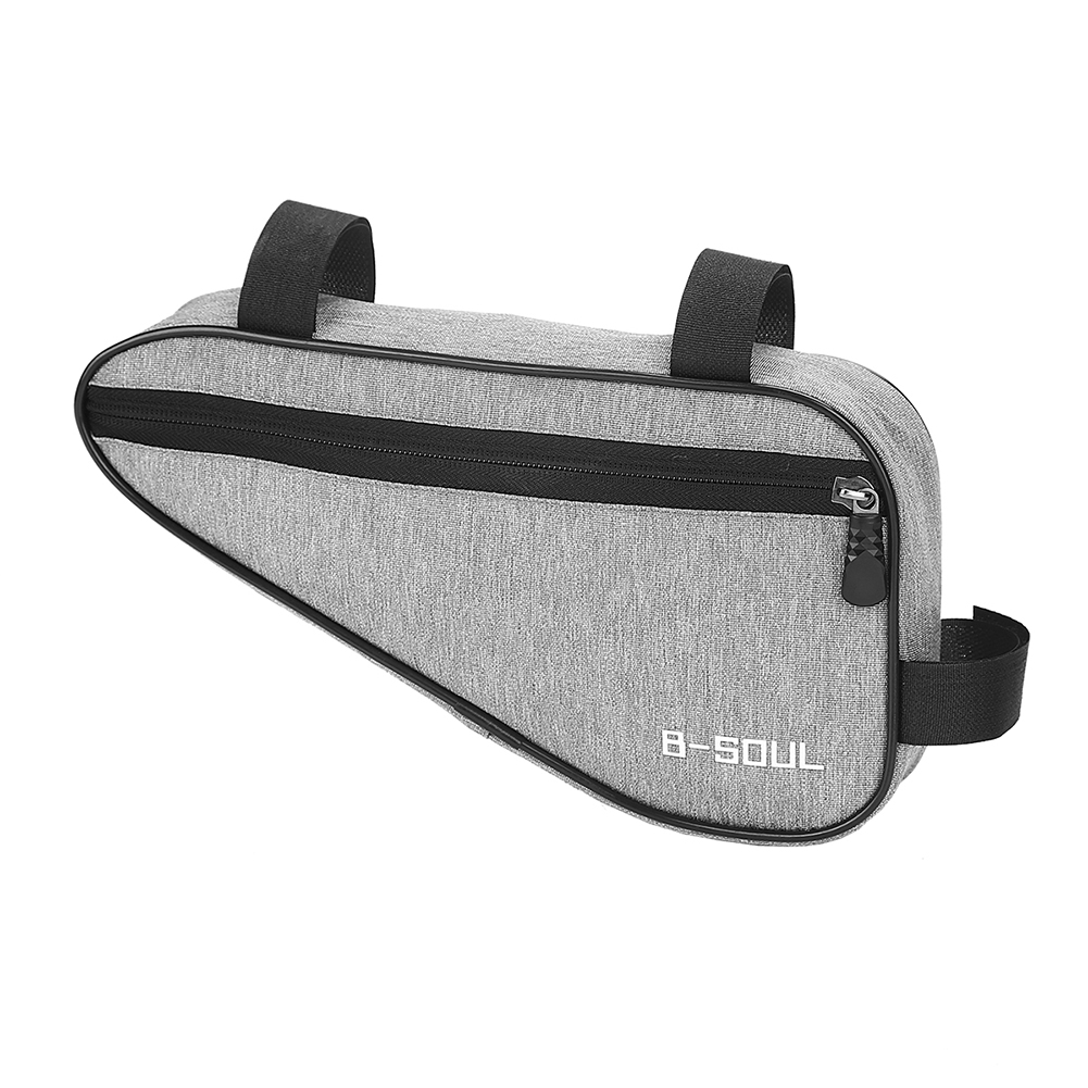Bolsa triangular para bicicleta de montaña, paquete de cuadro para bicicleta de carretera, bolsa para estante de ciclismo, accesorios para bicicleta de montaña, bolsa para alforja de tubo superior: Blanco