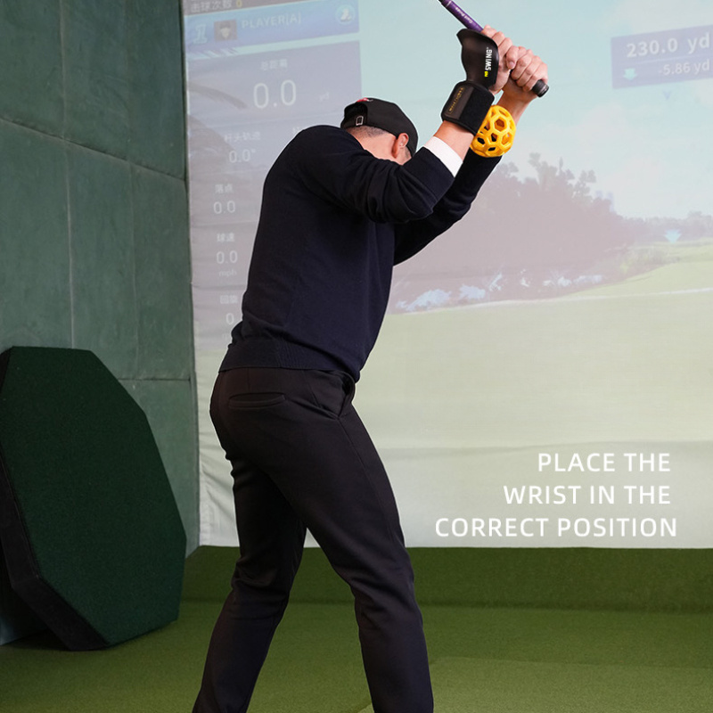 Ultimate Golf Swing Trainer With Adjustable Wrist Support And Alignment Guide - Enhance Your Game With Precision And Consistency