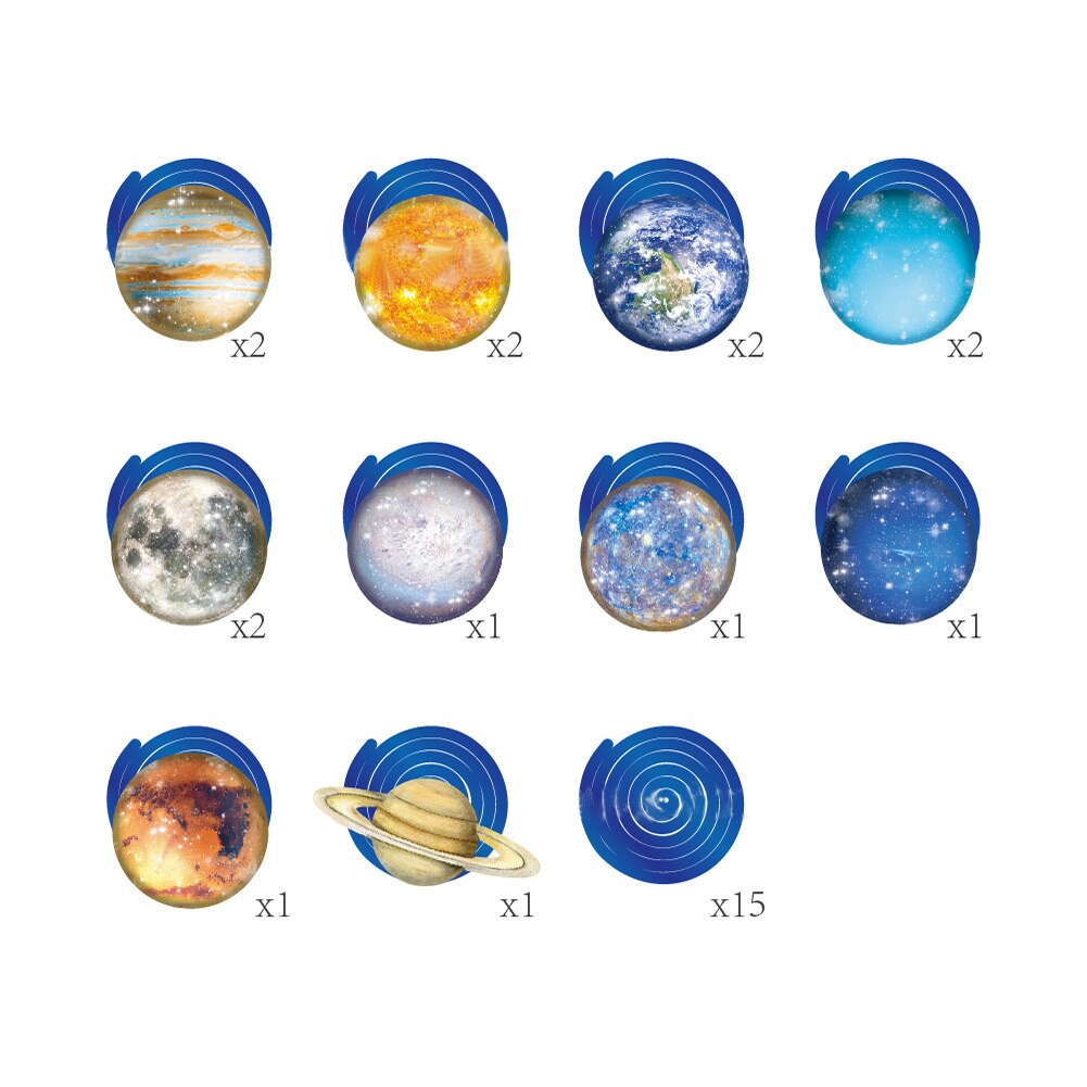 Decoration Room Foil Swirls Banner Star Baby Shower Funny Solar System Home Birthday Party Dangling Streamer Kids Bunting