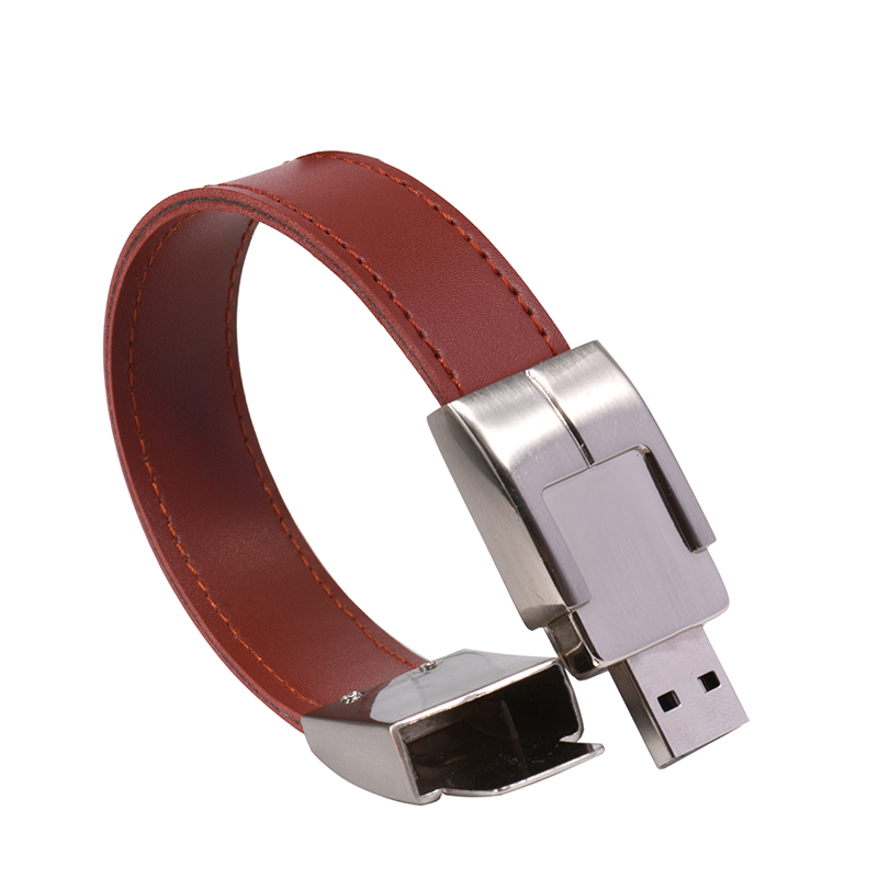 JASTER pamięć USB 64gb skórzany metalowy brelok Pendrive creativo 32gb 16gb 8gb 4gb usb2.0 opaska na nadgarstek
