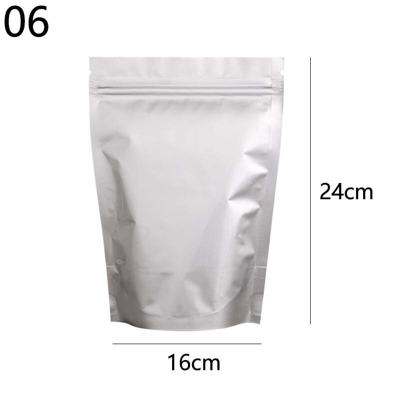 Aluminium Folie Zip-Lock Beutel Wiederverschließbaren Candy Beutel Verpackung Liefert Selbst-abdichtung Lebensmittel Lagerung Tasche Dicke: 16x24cm